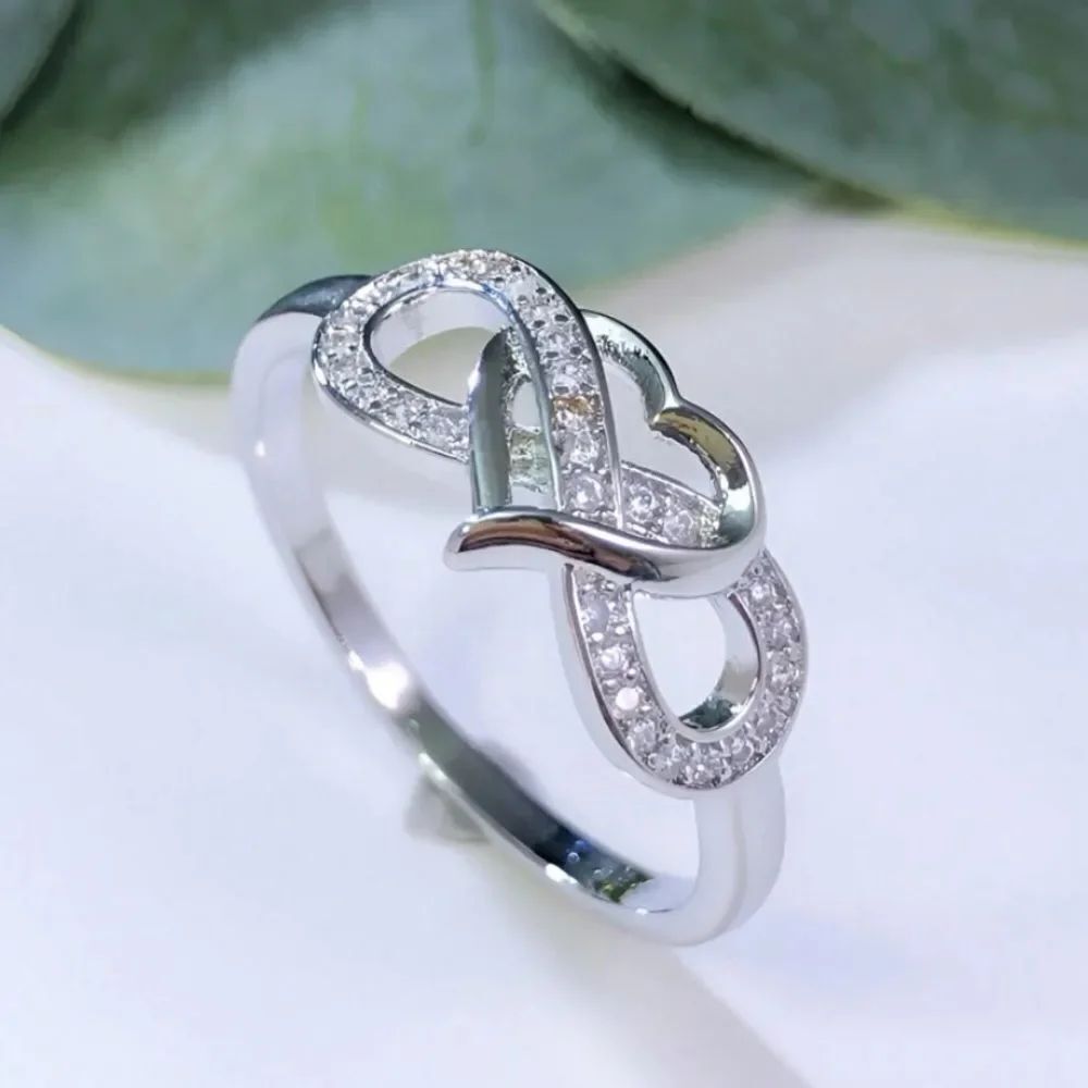 3for$20 NWT 1pc Fashionable Exquisite Infinity Symbol & Heart Shaped Ring